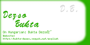 dezso bukta business card